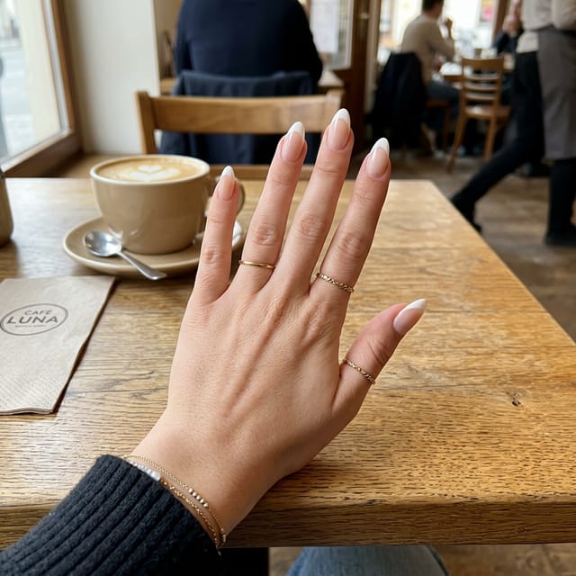 French tip baby boomer nails